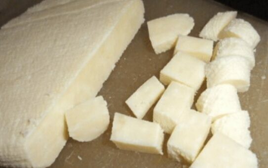Low fat paneer or cheese