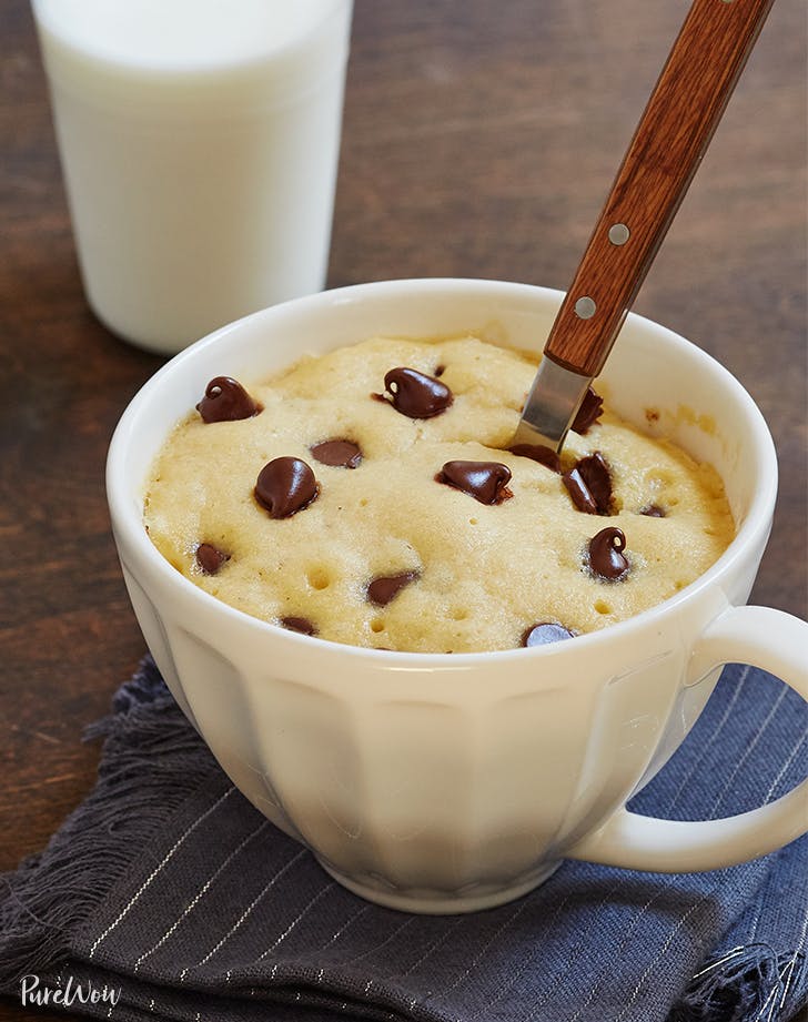 chocolate chip cookie in a mug recipe