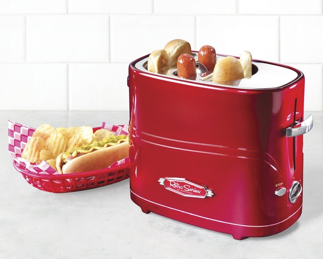 Pop-up hot dog toaster
