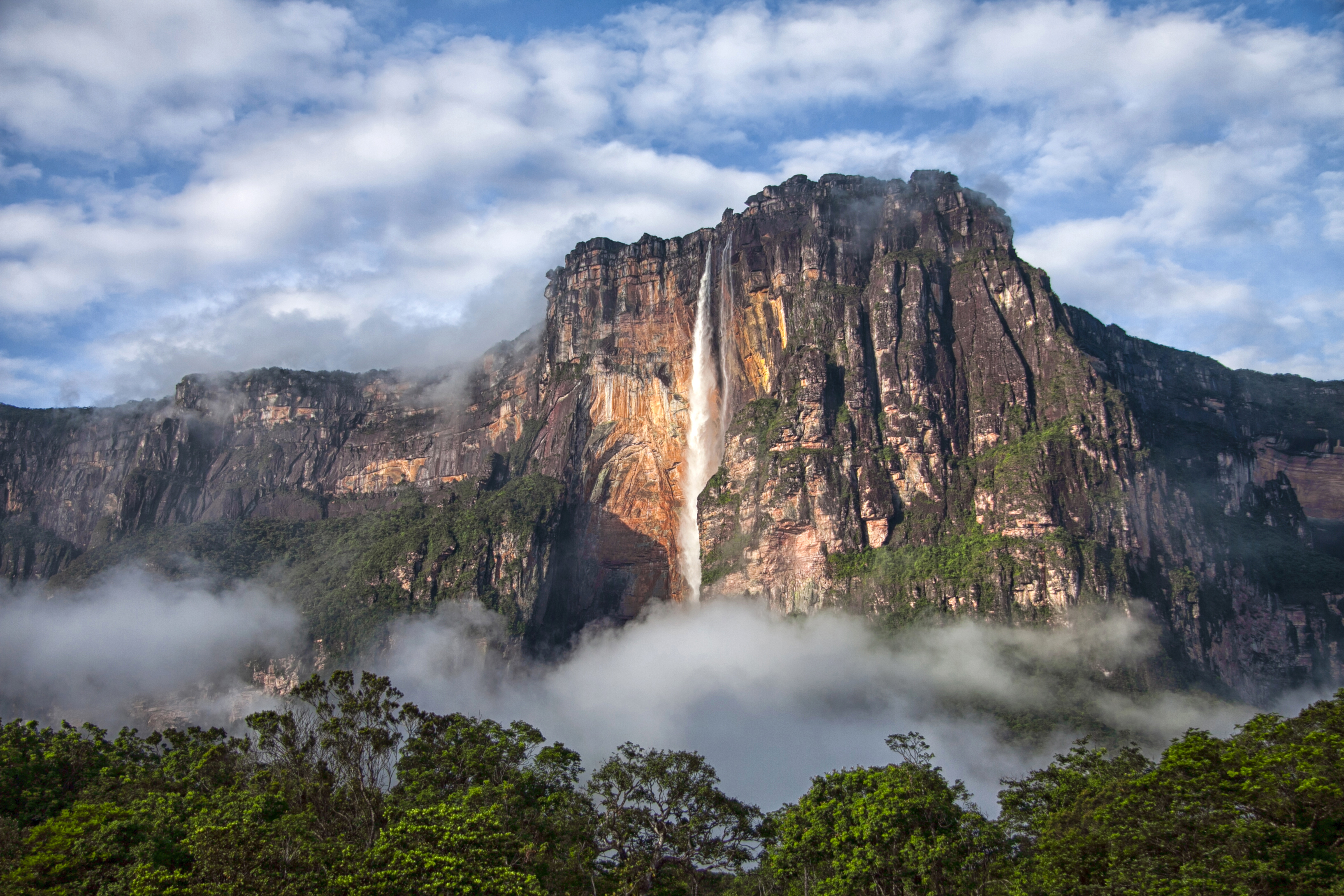 Angel falls: world's highest waterfall in Venezuela