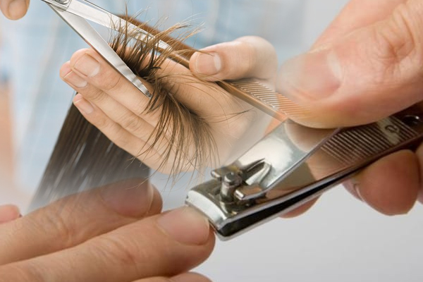 Cutting nails and hair