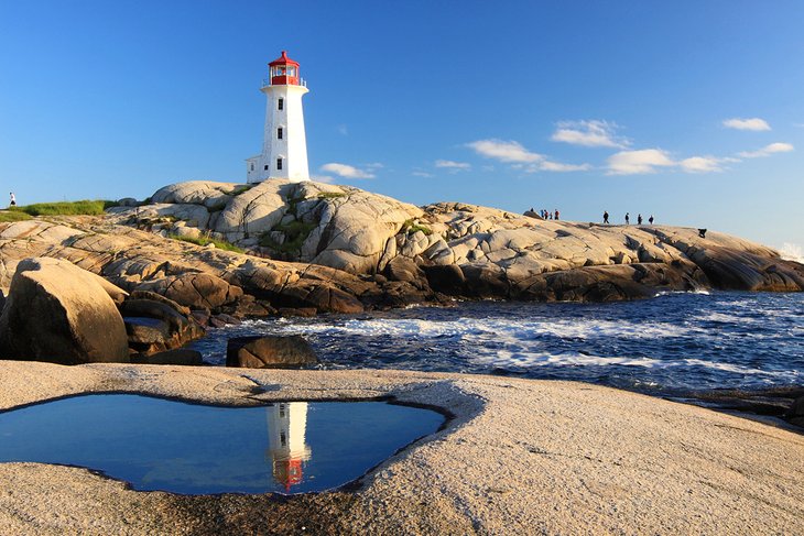 Peggy's Cove Lighthouse in Nova Scotia