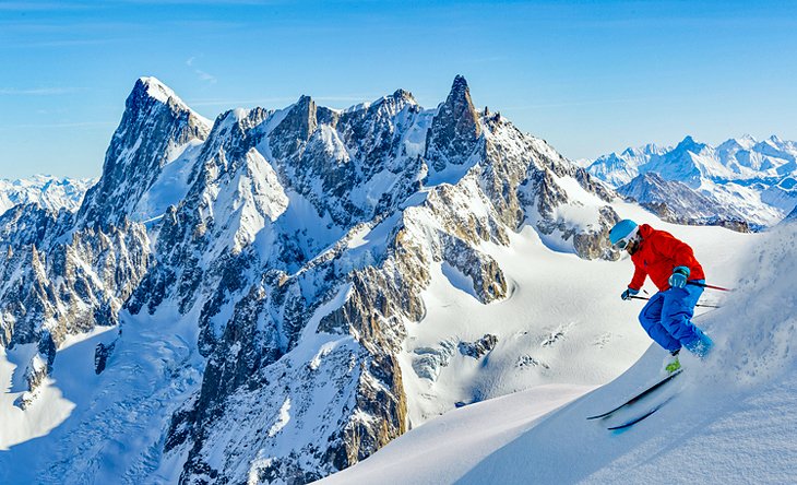 Skiing the Vallee Blanche in Chamonix