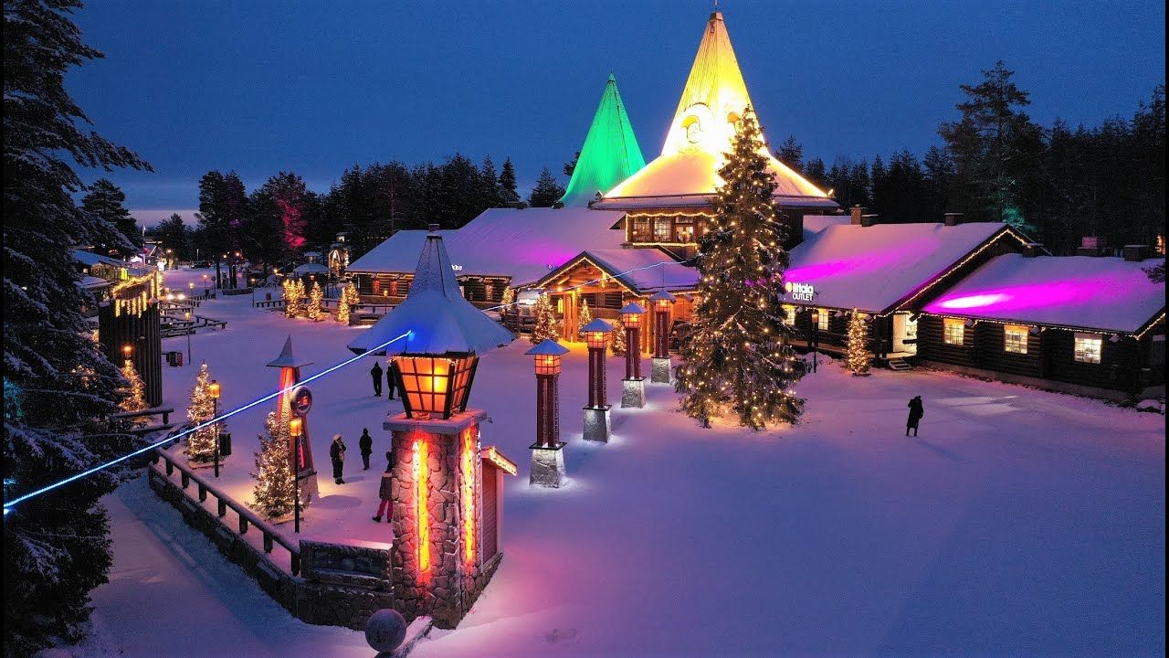 Santa Claus Village in Rovaniemi Finland before Christmas: Arctic Circle home of Father Christmas - YouTube | Rovaniemi, Santa claus village, Lapland finland