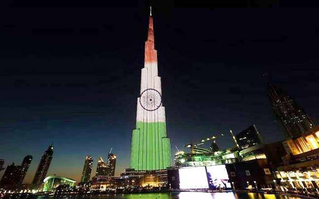 68th Republic Day: Burj Khalifa lights up in colours of Indian flag - Photos,Images,Gallery - 58271