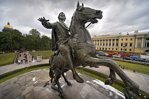 The Bronze Horseman Monument in St. Petersburg, Russia