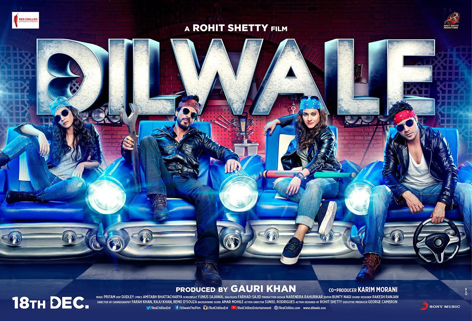 Dilwale (2015) - Worldwide Highest Grossing Bollywood Movies