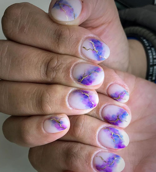 Watercolor nails - Unique Nail Art Idea and Design