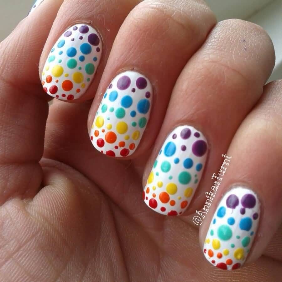 Polka dots - Unique Nail Art Idea and Design