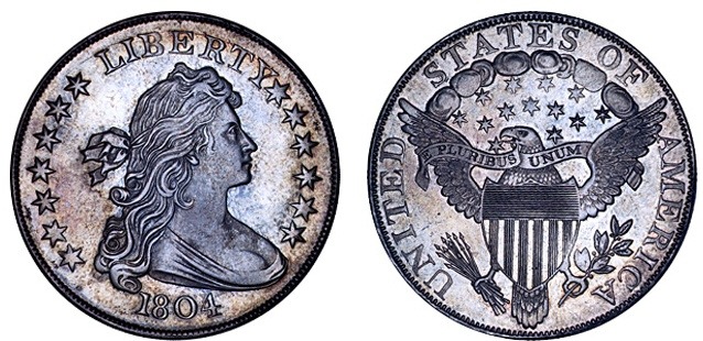  Silver Dollar Class 1 - 1804 - (The Watters-Childs Specimen)-