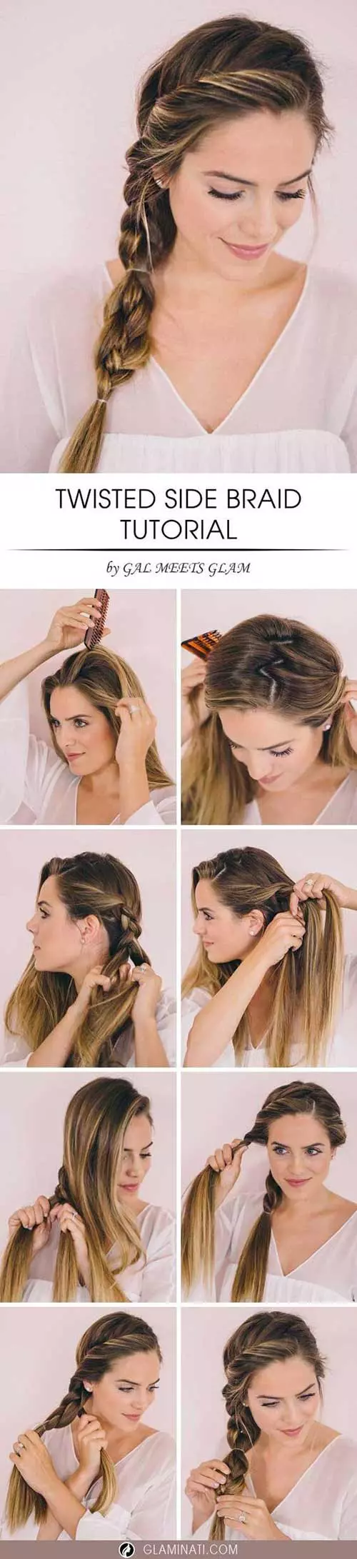 Twisted Side Braid.(SIMPLE) Hairstyle For Long Hair Girls