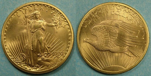 Saint- Gaudens Double Eagle (1907)-