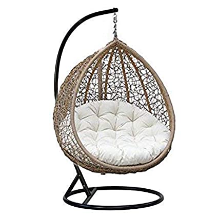 ARTGHAR Swing Chair with Stand, Cushion and Hook -Most Comfortable Swing Chair for Home