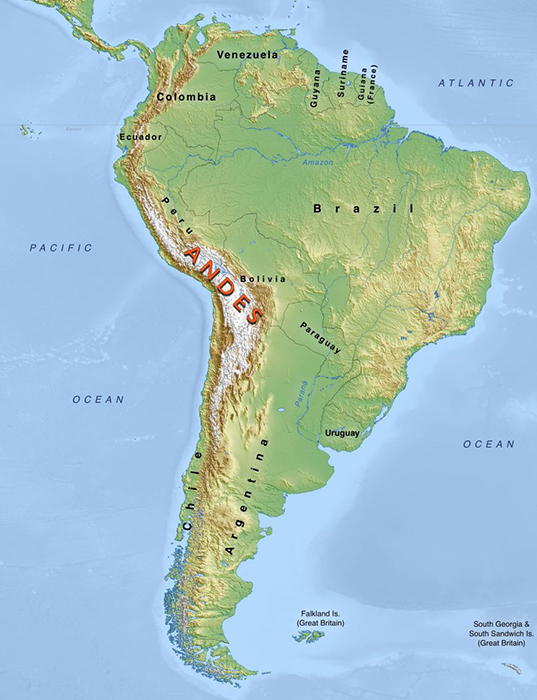 Andes-Longest Mountain Ranges in the World