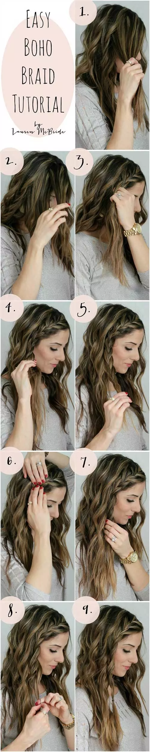 Easy Boho Braid.(SIMPLE) Hairstyle For Long Hair Girls
