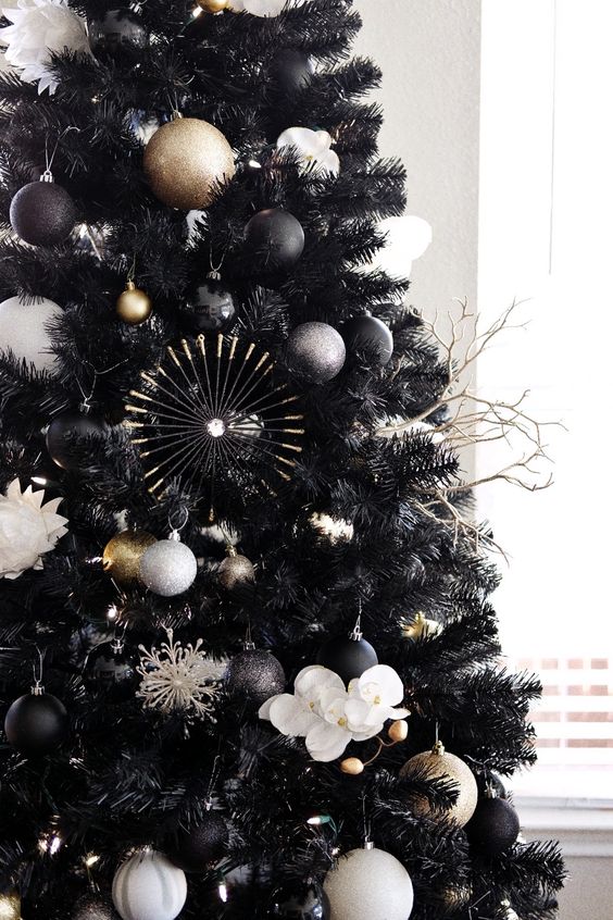  Black Christmas Tree-Black Christmas Tree Ideas