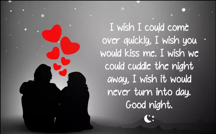 Good Night Kiss Wishes For Lovers.