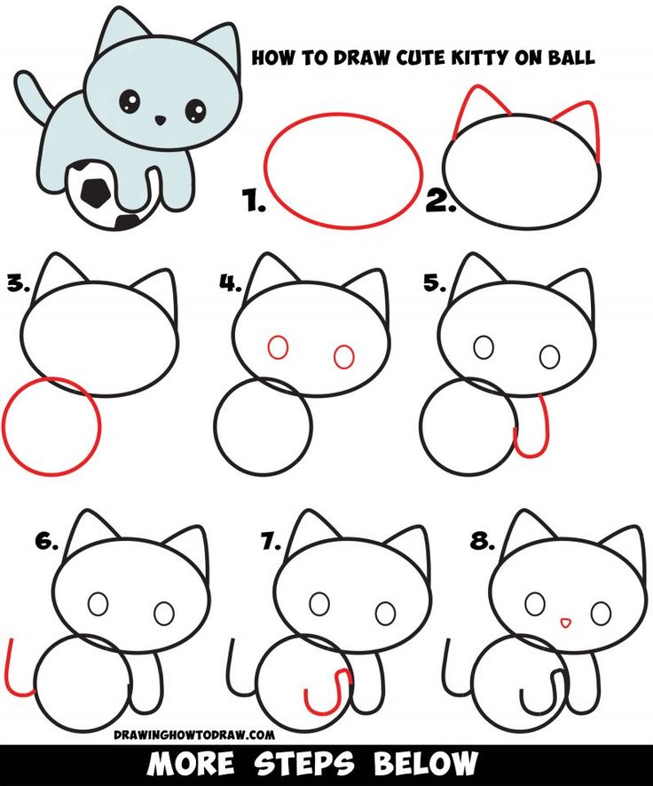 Playing Cat.How to Draw a Cat|20 Easy Cat Drawing Ideas (Step-By-Step)