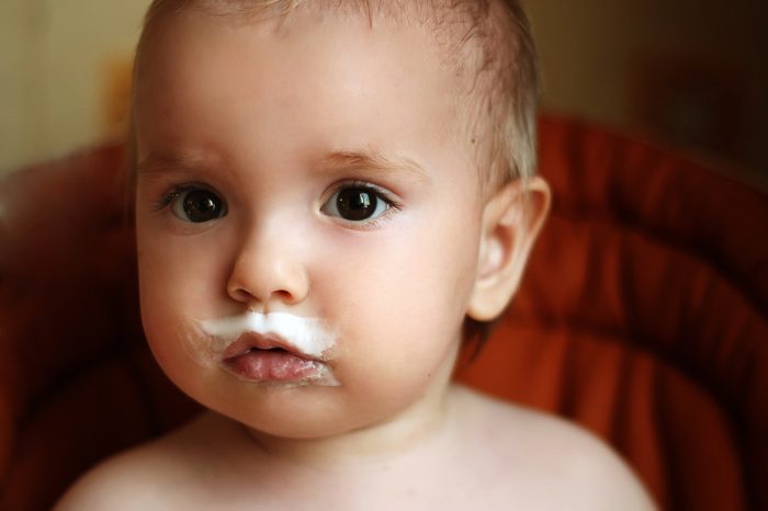 Milk mustache-Funny Cute Baby Photos to Make You Laugh