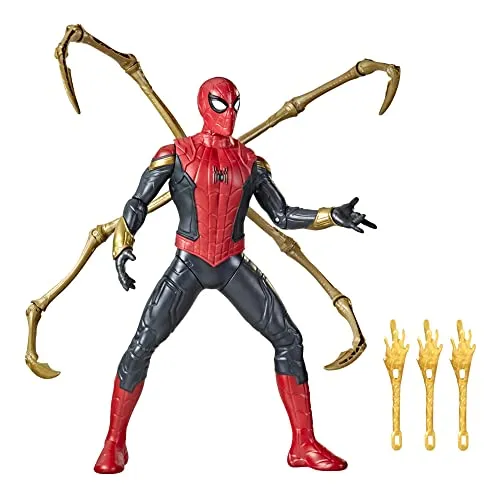 Spider Man Marvel Deluxe 13-Inch-Scale Thwip Blast Integrated Suit Action Figure-Best Spider Man Toys for Kids