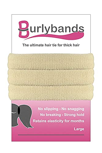 Burlybands Large Hair Ties- Best Hair Rubber Bands for Women