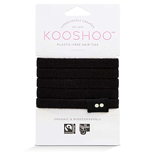Kooshoo Plastic Free Hair Ties- Best Hair Rubber Bands for Women