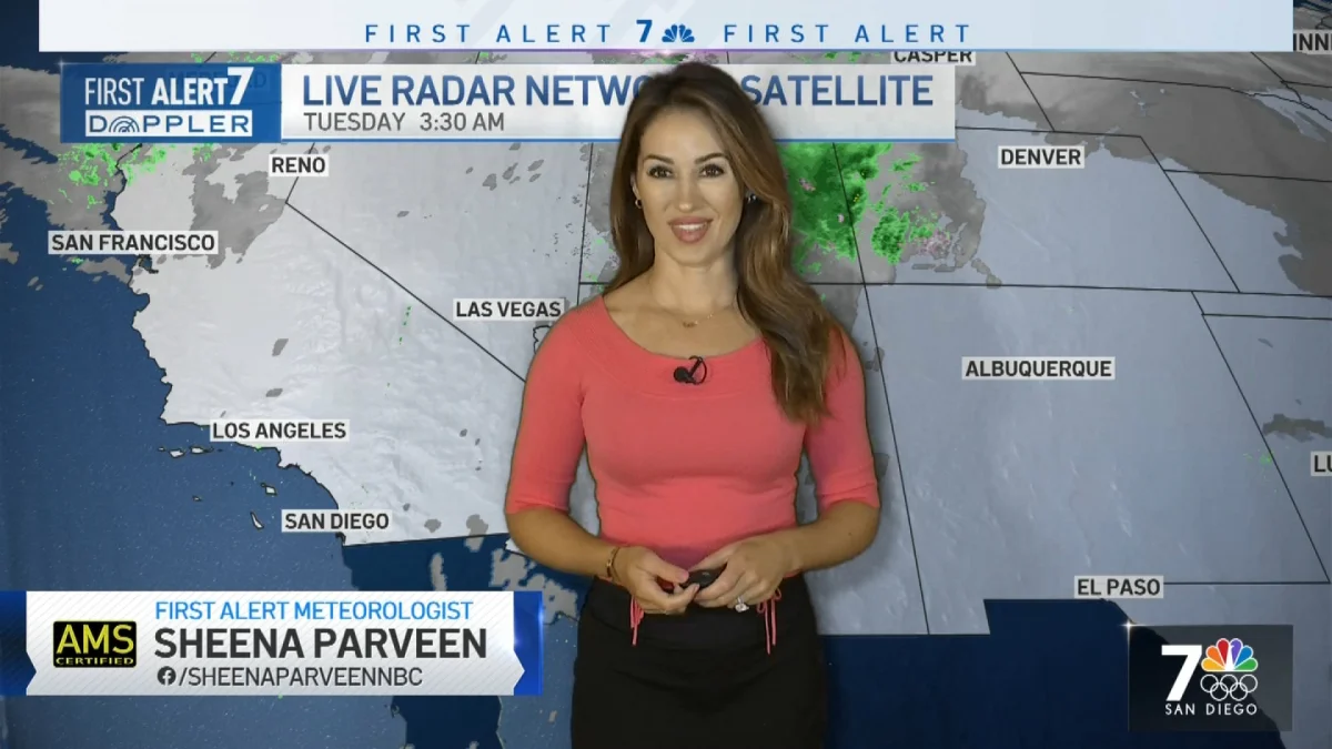 Sheena Parveen- Hottest weather channel female anchors