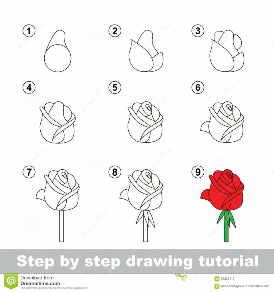 10 Rose Drawing Ideas How To Draw A Rose Step By Step In 2022 4722