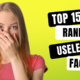 15 Random And Useless Facts