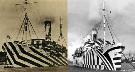 Dazzle Camo Confused Enemies-Bizarre and Unexpected Forms of Camouflage