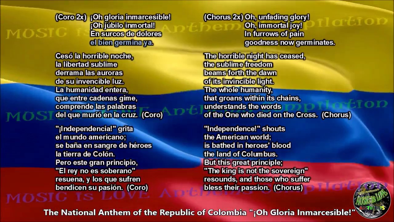 Surprising Facts About Colombia-The Colombian National Anthem Plays Twice A Day