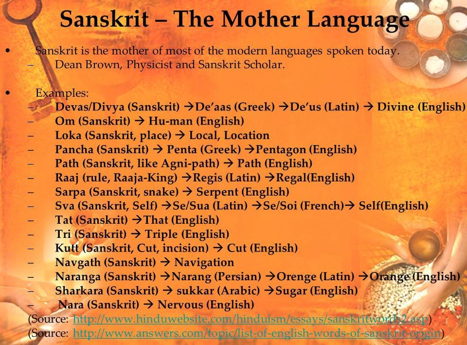 Surprising Facts About Hinduism-Sanskrit, Mother Of Many Languages