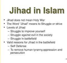 Biggest Lies About Islam-Jihad implies Holy War.