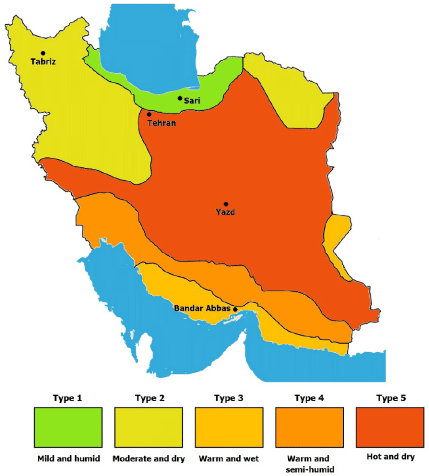 Biggest Lies About Iran-Iran has one environment - Hot