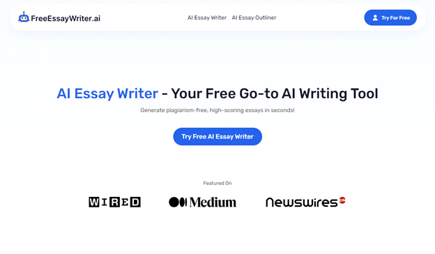 FreeEssayWriter.ai – Serving as A Free AI Essay Writer