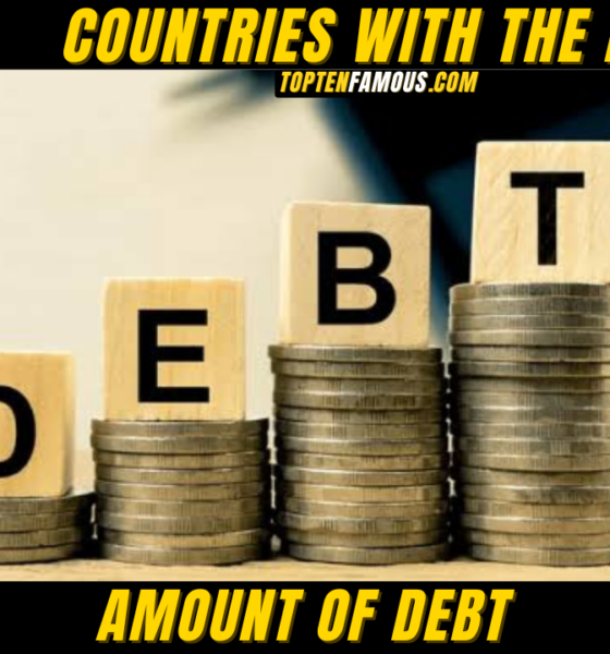 10 Countries With TheAmount Of Debt Least